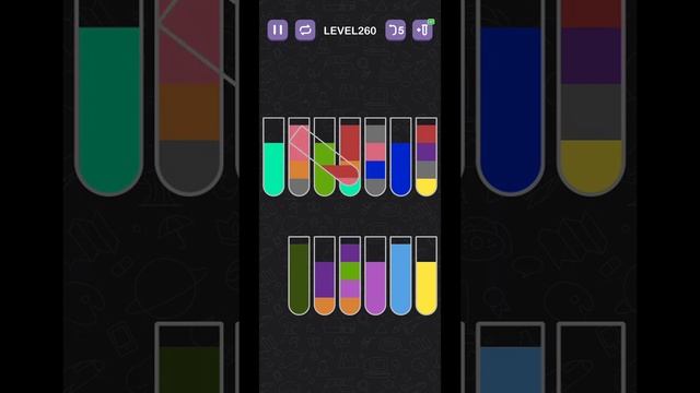 Water sort puzzle Level 260 смотреть онлайн
