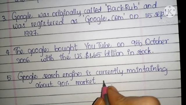 10 lines on GOOGLE in English // essay on Google смотреть онлайн