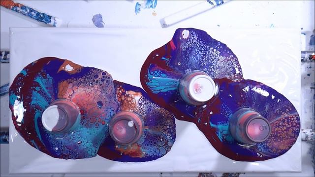 Acrylic Dirty Pour- Purple, Teal, Coral, Copper & Rose Lake (210) смотреть онлайн