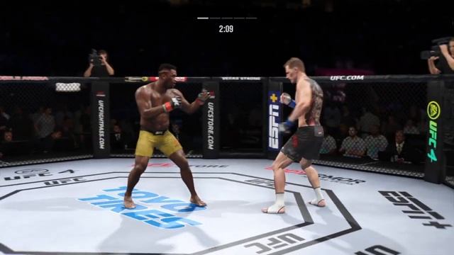 ФРЭНСИС НГАННУ VS АЛЕКСАНДР ВОЛКОВ UFC 4 CPU VS CPU смотреть онлайн