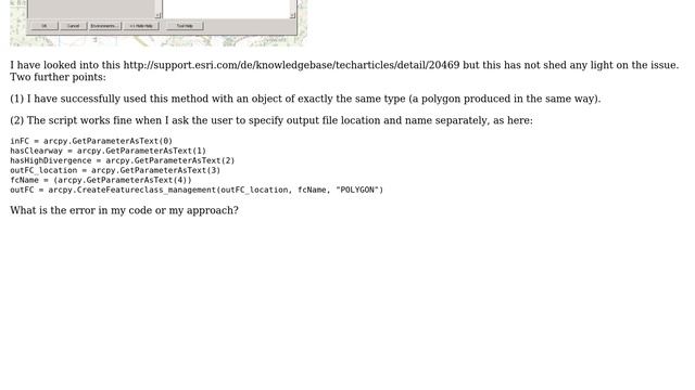 GIS: Error saving object from python script using GetParameterAsText смотреть онлайн