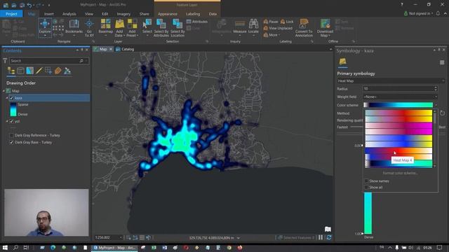 ArcGIS Pro Create Heatmap and Graphs смотреть онлайн