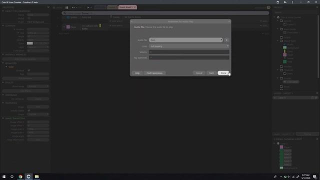 Construct 3 Tutorial - How to make coin and score counter смотреть онлайн