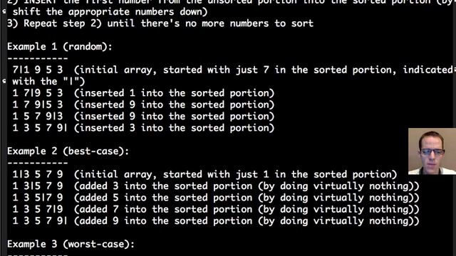 Sorting: Insertion Sort смотреть онлайн