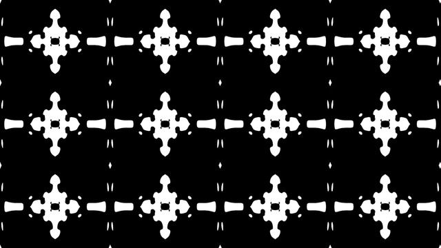 HD футаж. Зацикленный белый узор, сетка. На черном фоне смотреть онлайн