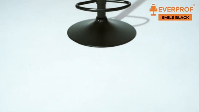 Барный стул EVERPROF Smile Black PU Orange, экокожа, цвет оранжевый смотреть онлайн