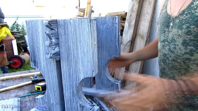 Стул под старину- очень состаренная отделка смотреть онлайн