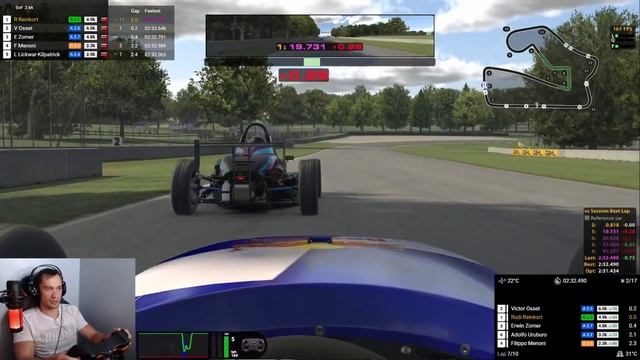 iRacing S4 2021, Skip Barber at Road America, a race from the back ! смотреть онлайн