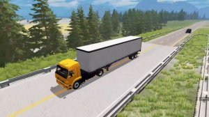 КОРТЕЖ ПРЕЗИДЕНТА ПОДРЕЗАЛ ФУРУ! ДАЛЬНОБОЙЩИК НЕ СМОГ СТЕРПЕТЬ | BeamNG.drive