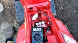 Детский мотоцикл, замена акб