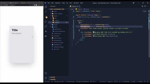 Add / Remove CSS classes easily with "classnames" package смотреть онлайн
