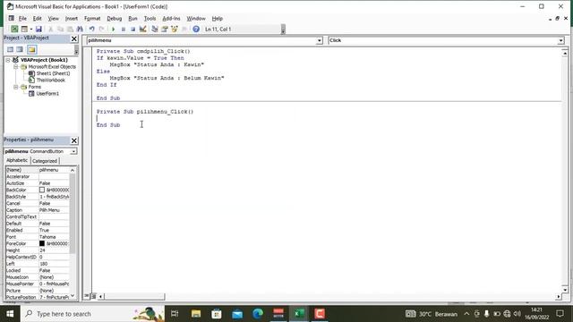 Tutorial VBA Macro Excel #5 Menggunakan Option Button Dan CheckBox смотреть онлайн
