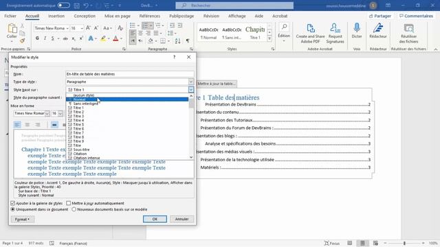 Microsoft Word : Automatic Summary - جدول المحتويات التلقائي смотреть онлайн