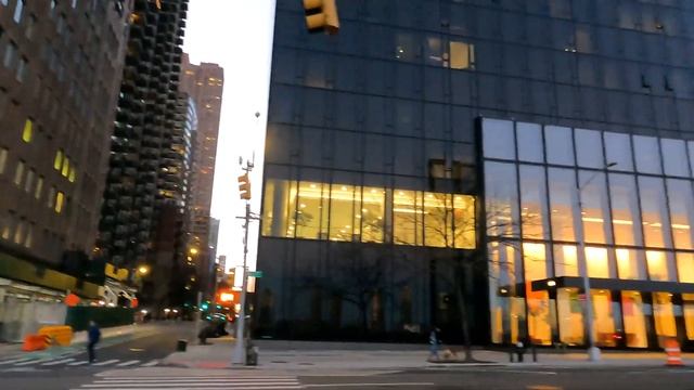 Walking Manhattan East. 1 Ave. 32nd st to 45th st. UN. United Nations. East River. New York. смотреть онлайн