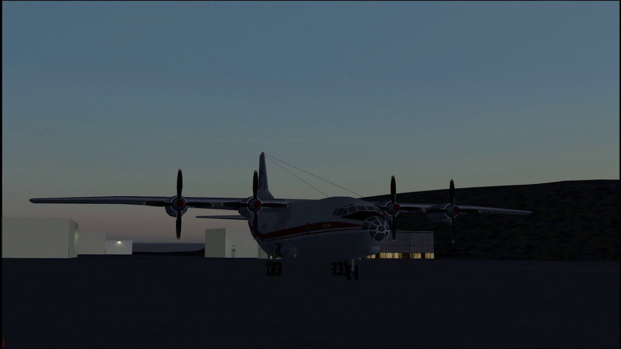 An-12 engine starting training - Тренаж по запуску двигателей Ан-12. Flight simulator 2004 смотреть онлайн