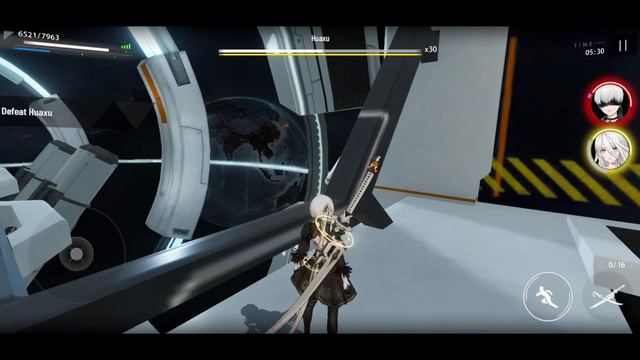 NieR Automata - Fortress of Lies | Bunker 2B looking at the earth смотреть онлайн