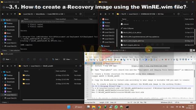 How to Make Windows Installation Media ISO File or USB Drive Using Windows ADK CMD смотреть онлайн