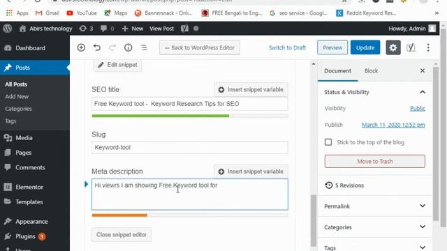 WordPress SEO [website ranking] - On page optimization : Meta tags {Part 1} смотреть онлайн