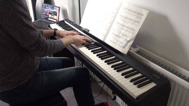 Rachmaninoff Elegie op 3 no 1 Roland FP 10 and Pianoteq смотреть онлайн