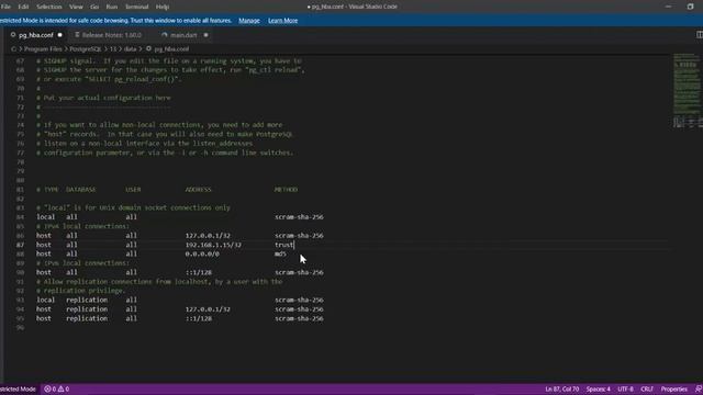 PostgreSQL ile oluşturulan bir veritabanına başka bir bilgisayardan erişim izni tanımlama смотреть онлайн