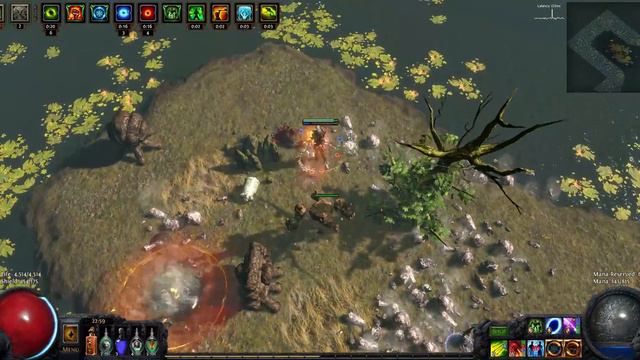 Path of Exile : 2.2 infractem ranger build Dry Peninsula run смотреть онлайн