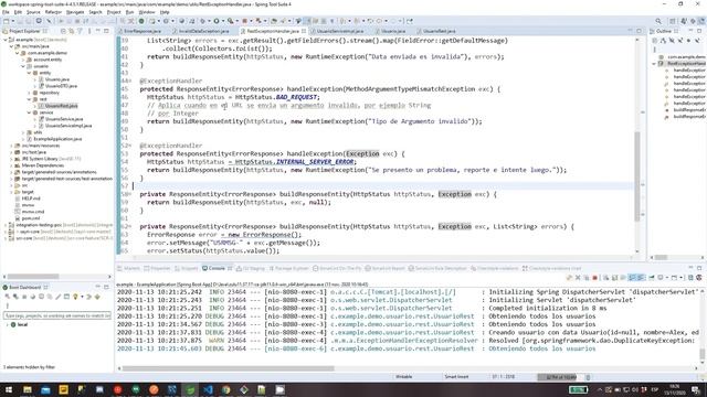 Excepciones en REST con Spring Boot смотреть онлайн