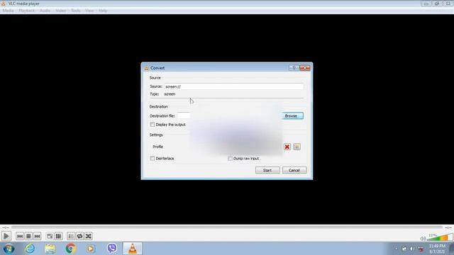 how to screen record with VLC media player in windows 7 | minutes with keyns смотреть онлайн
