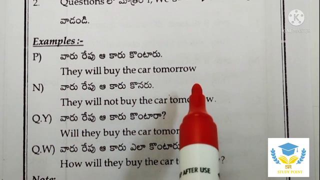 Simple -future | Technique No : 23/40 | Spoken & Grammar English | SR STUDY POINT смотреть онлайн