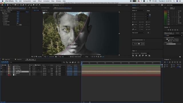 After Effects Tutorial: Double Exposure After Effects Tutorial - No Plugin | simple way смотреть онлайн