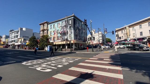 San Francisco Walking Tour - Chinatown, Coit Tower - California, United States смотреть онлайн