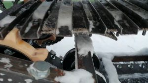 Размеры самодельной гусеницы и как легко просверлить отверстия для крепления траков.