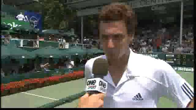 Ernests Gulbis talks about his racket throwing *skills* смотреть онлайн