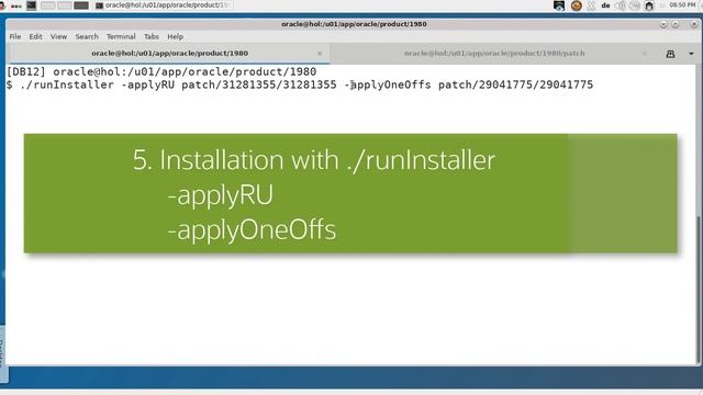 Install and Patch with OUI (Oracle Universal Installer) in one action to Oracle 19c смотреть онлайн