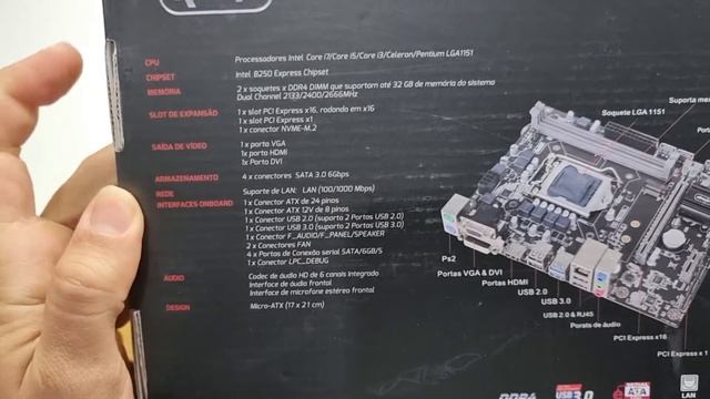 UNBOXING/OVERVIEW: Placa Mãe Knup B250 LGA 1151,6° e 7° Geração de processadores Intel, VALE A PENA смотреть онлайн