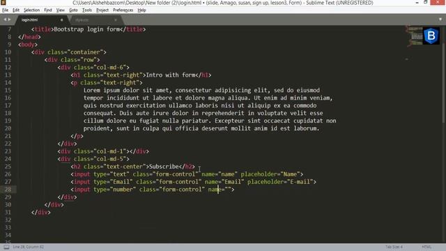 Bootstrap Sign in Form Code | Bootstrap Sign in Form Source Code Example | Bootstrap Login Form Cod смотреть онлайн