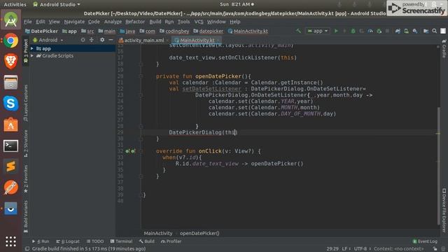 Video 5 (Basic) : Date Picker In android Kotlin смотреть онлайн
