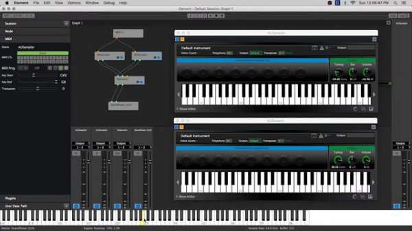 Element | Keyboard Split Explanation | Kushview
