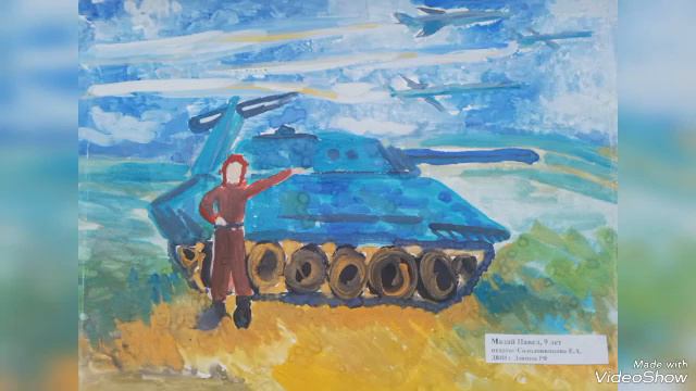 С Днём защитника Отечества! Поздравляют учащиеся художественного отделения ДШИ г. Донецка РО смотреть онлайн