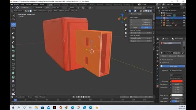Como dar color a un modelo 3d en blender смотреть онлайн