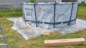 Каркасный бассейн 366х122 с песочным фильтр-насосом bestway 56420-1