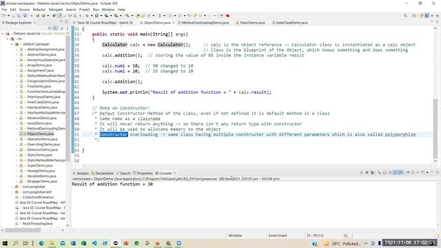 Java Training Session 4 of Team 16 | PCS Global | as on 8th Nov 21. смотреть онлайн
