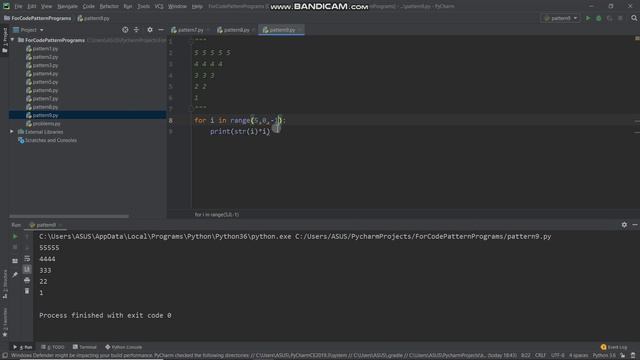 Pattern Programs In Python | Pattern Programming With Python #9 смотреть онлайн