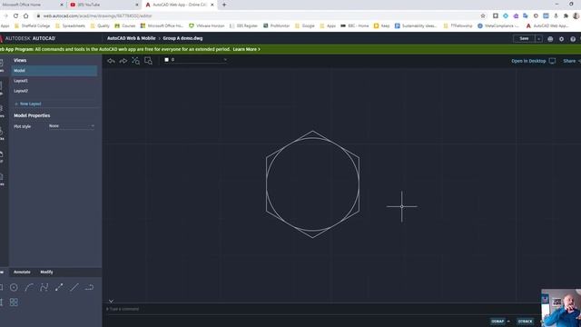 Polygon and array in web.autocad смотреть онлайн