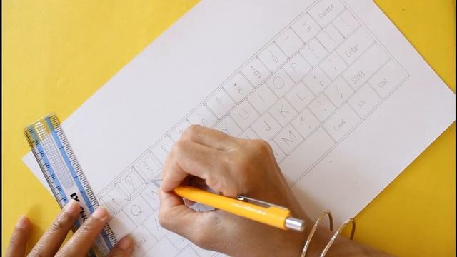 How to draw a computer keyboard - How to draw a keyboard step by step easy смотреть онлайн