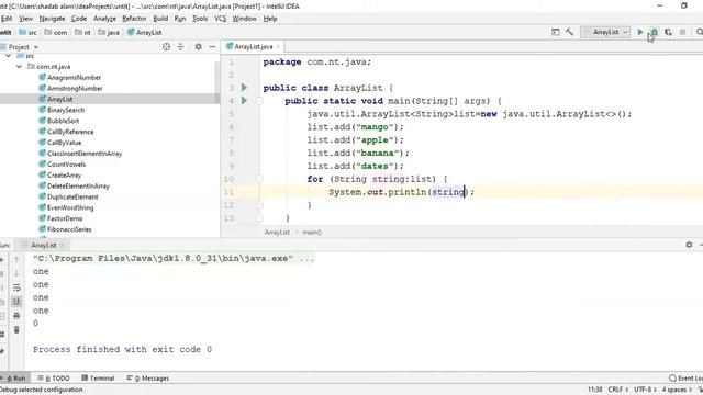 How to iterate over arraylist in java8 смотреть онлайн