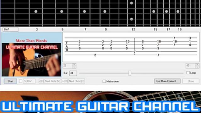 [Guitar Solo Tab] More Than Words (Extreme)
