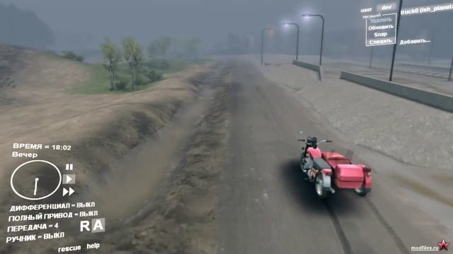 Иж планета офф роуд в игре SpinTires смотреть онлайн