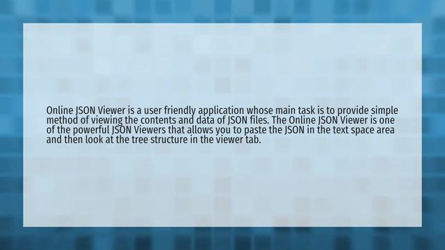 What is JSON viewer? смотреть онлайн