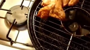 Рецепт куриных крылышек на сковороде гриль-газ