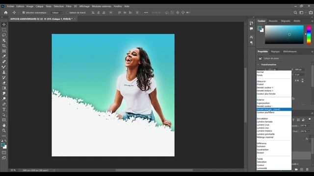comment faire un design d'affiche professionnel hbd dans Photoshop cc 2022 смотреть онлайн